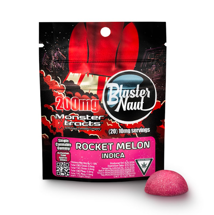 Photograph of product: Monster Xtracts | Rocket Melon | Blaster Naut | 200mg