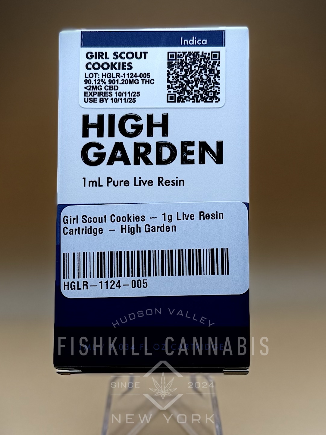 Photograph of product: Girl Scout Cookies | 1g Live Resin Cartridge | High Garden