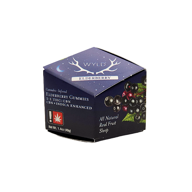Photograph of product: Wyld- 100mg Elderberry 2:1 TH-oui:CBN (I)