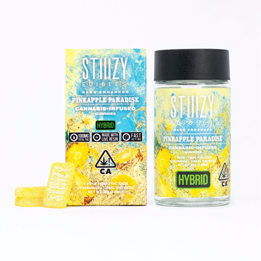 Photograph of product: Stiiizy Gummies Hybrid Pineapple Paradise 100mg