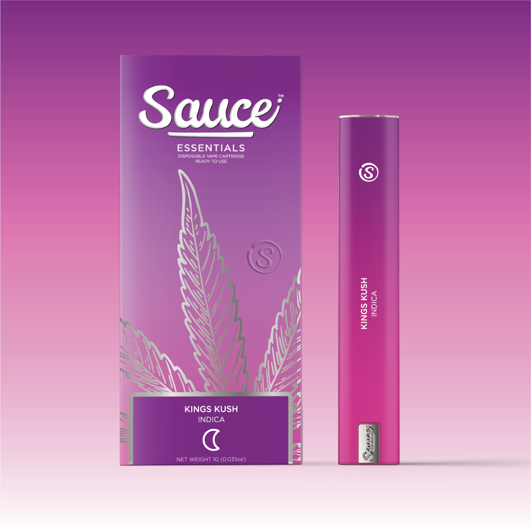 Photograph of product: King's Kush 1g Live Resin Disposable Pen (Flavored) (Sauce Essentials)