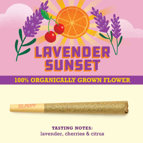 Photograph of product: Lavendar Sunset Preroll