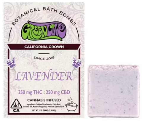 Photograph of product: Greenline - Lavender - 250mg TH-oui 250mg CBD Bath Bomb