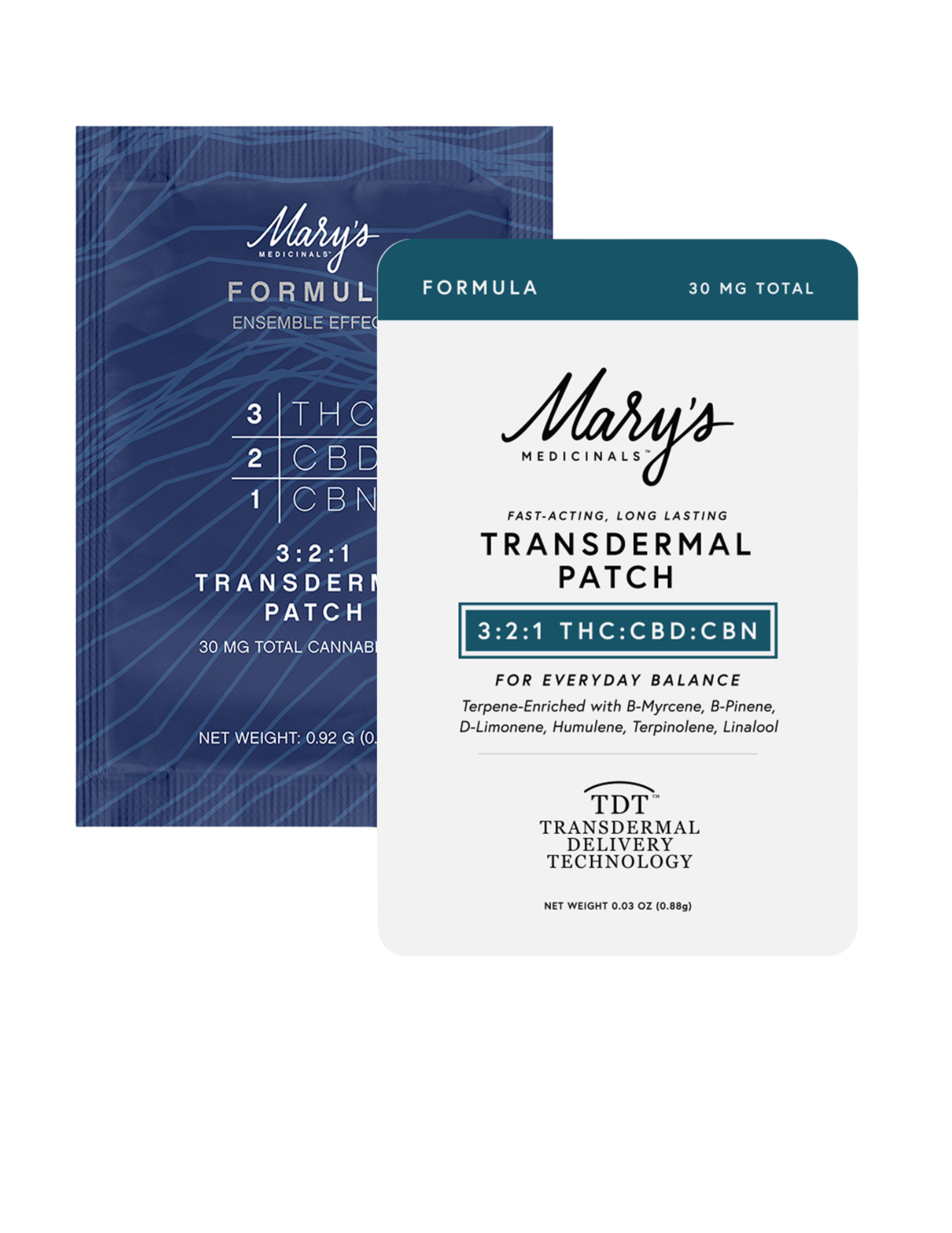 Photograph of product: Mary's Medicinals - Formula Transdermal Patch - 15mg TH-oui : 10mg CBD : 5mg CBN