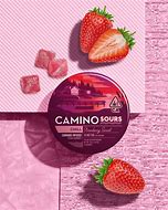 Photograph of product: Camino Sours - 200mg Gummies - Strawberry Sunset (Chill) (I)