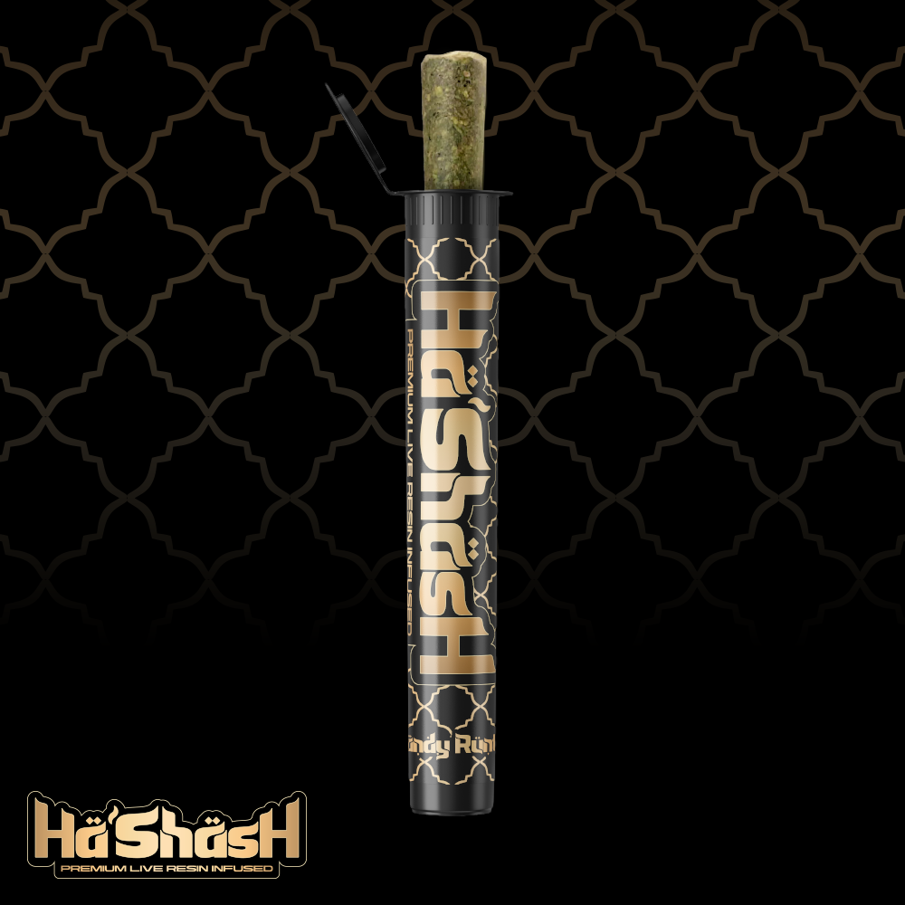 Photograph of product: Infused Pre Roll - au chocolatASH - OG Sherb - (Oui'd) - (Live Resin Infused) - 38.96% TH-oui - 1.1g