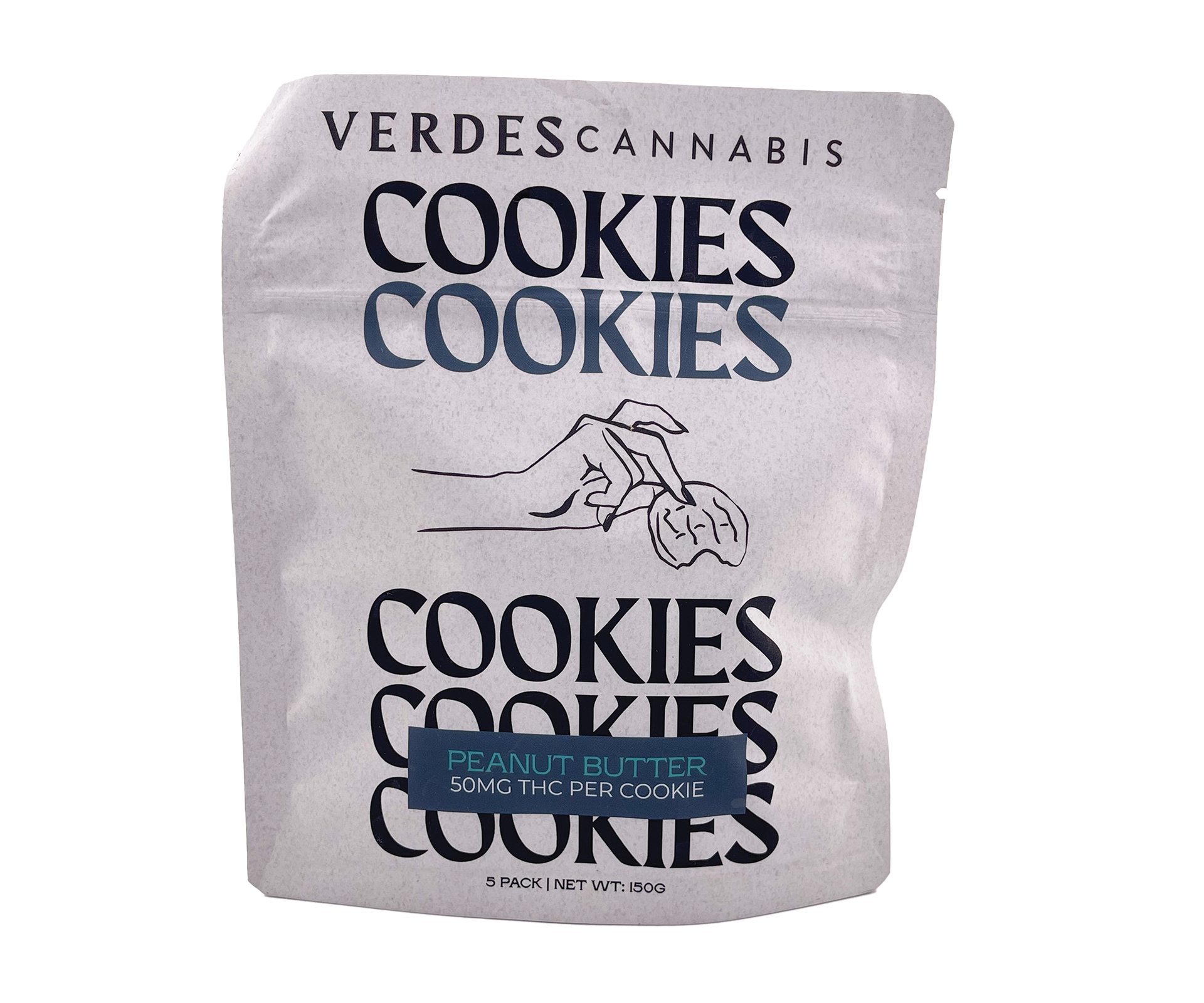Photograph of product: Cookies Relaxing Peanut Butter 50mg 5 Pack