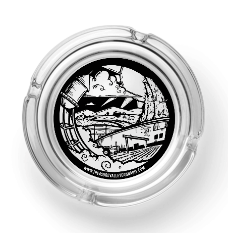 Photograph of product: Treasure Valley Oui'd Co. "glow in the dark" Ashtray