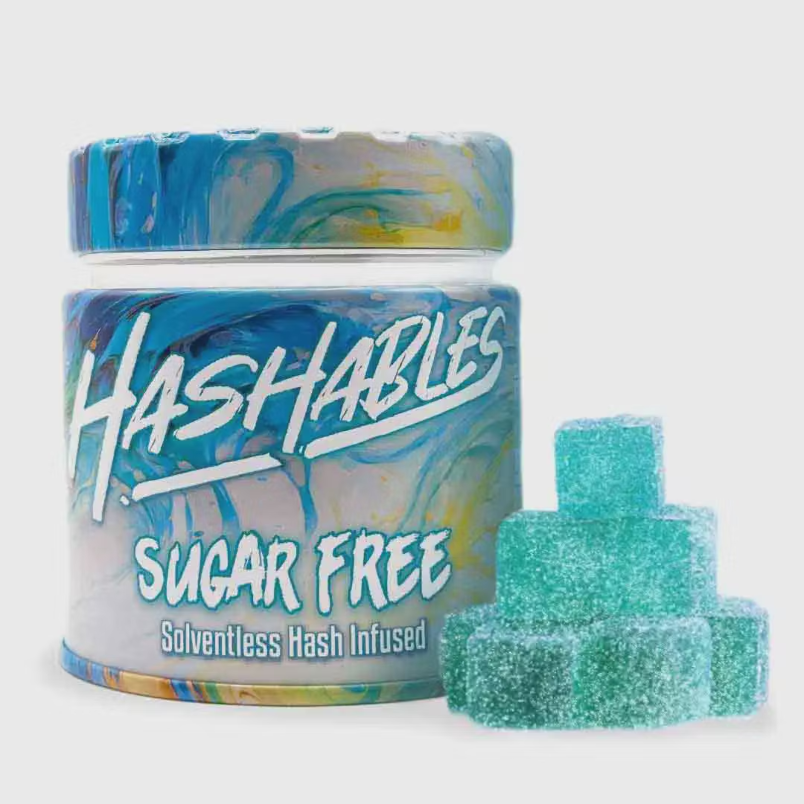 Photograph of product: 100mg 20pk Gummies | Blue Raspberry | au chocolatables