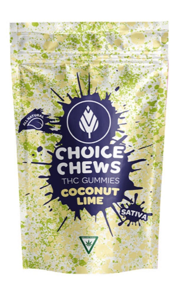 Photograph of product: 100mg Choice Chews - Coconut Lime