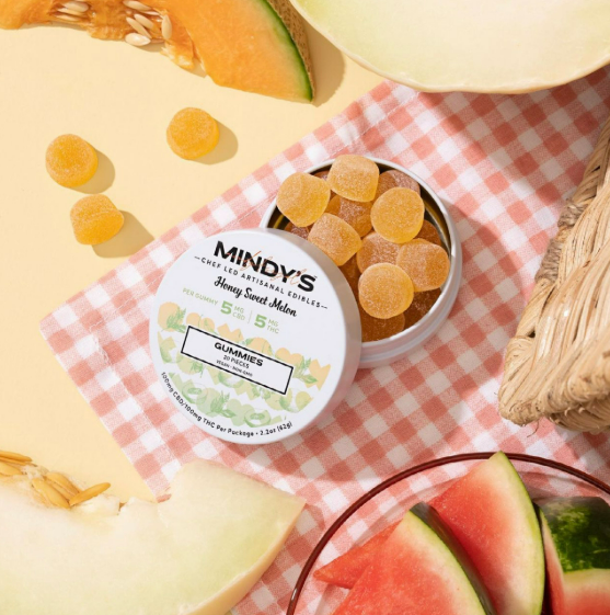Photograph of product: Gummies | Honey Sweet Melon | 5TH-oui:5CBD | 20pk | Mindy's