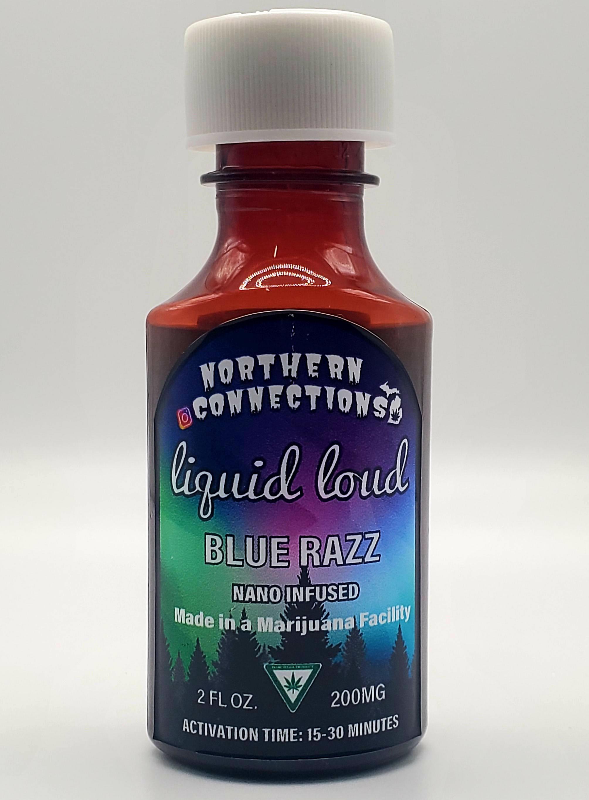 Photograph of product: Northern Connections | Infused-Edible | Liquid Loud Syrup 200MG | Blue Raspberry