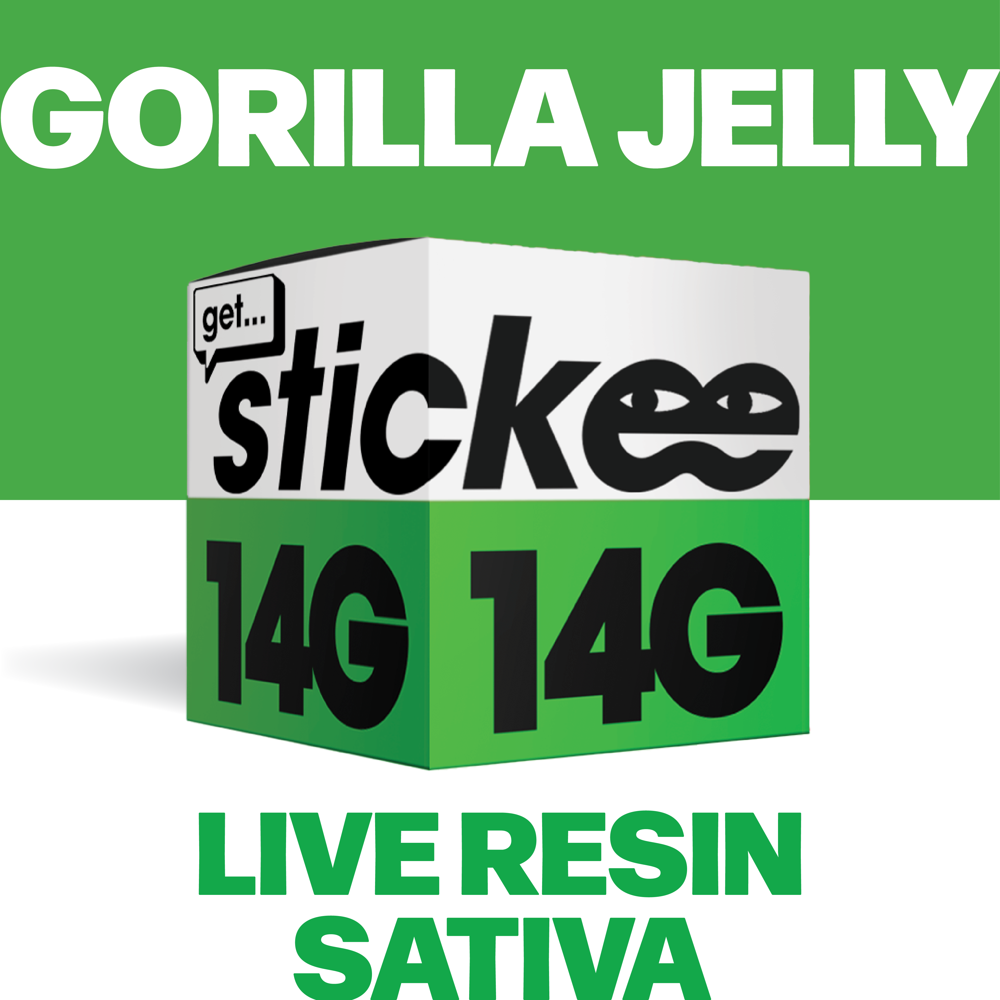 Photograph of product: STICKEE | Gorilla Jelly| 14G | Live Resin Concentrate