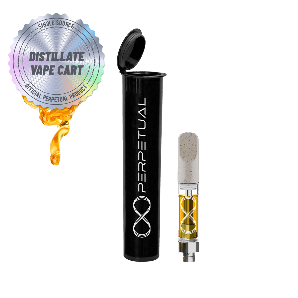 Photograph of product: Lemonberry Haze (SH) - 1g Vape Cart - Perpetual