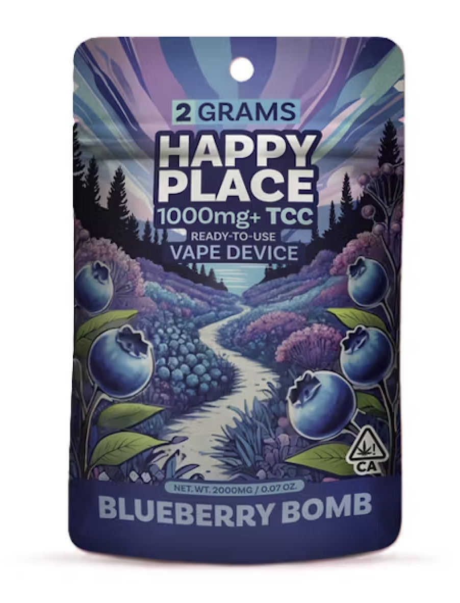 Photograph of product: Happy Place Diamond Sauce All-In-One 2g - Blueberry Bomb (I)