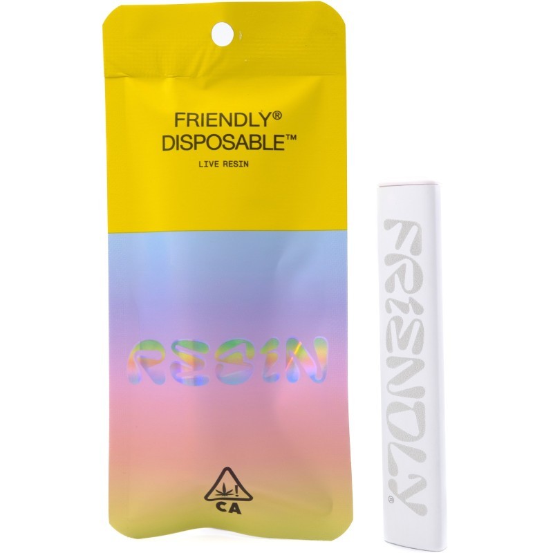 Photograph of product: Pink Rozay 1g Live Resin Disposable Cart - Friendly Brand