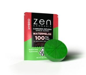 Photograph of product: Zen Gummies Singles Watermelon (H) 100mg
