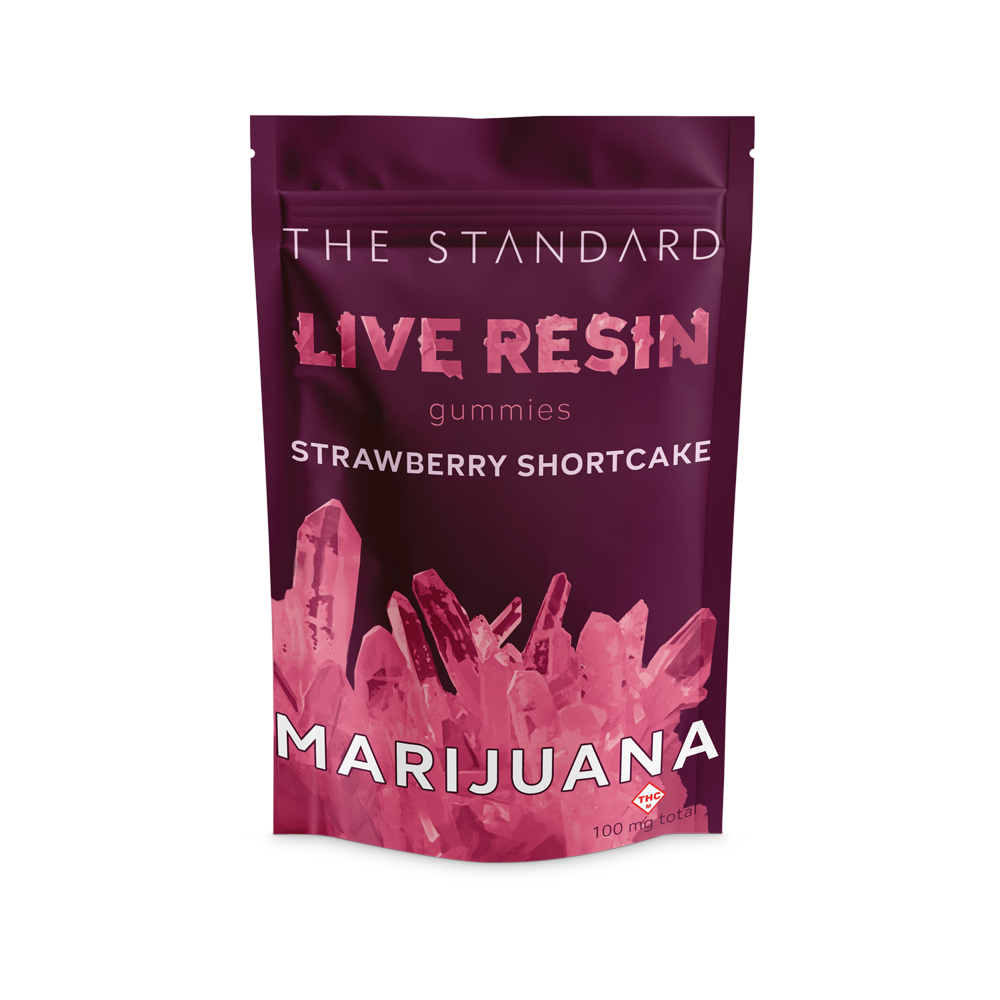 Photograph of product: Strawberry Shortcake Live Resin Gummies | 10pk | 100mg
