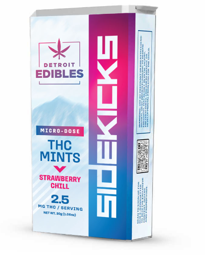 Photograph of product: Strawberry Chill - 100mg Low-Dose Mints by Cannalicious