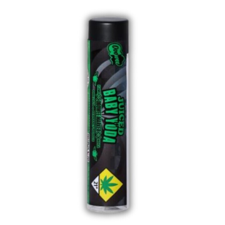 Photograph of product: Baby Yoda - Ooowee Marker 1g JUCIED Infused Pre Roll (Ooowee)