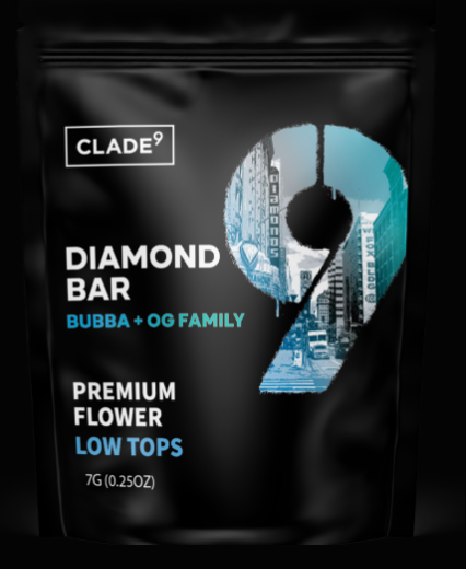 Photograph of product: Clade9 Flower Popcorn 7g- Diamond Bar