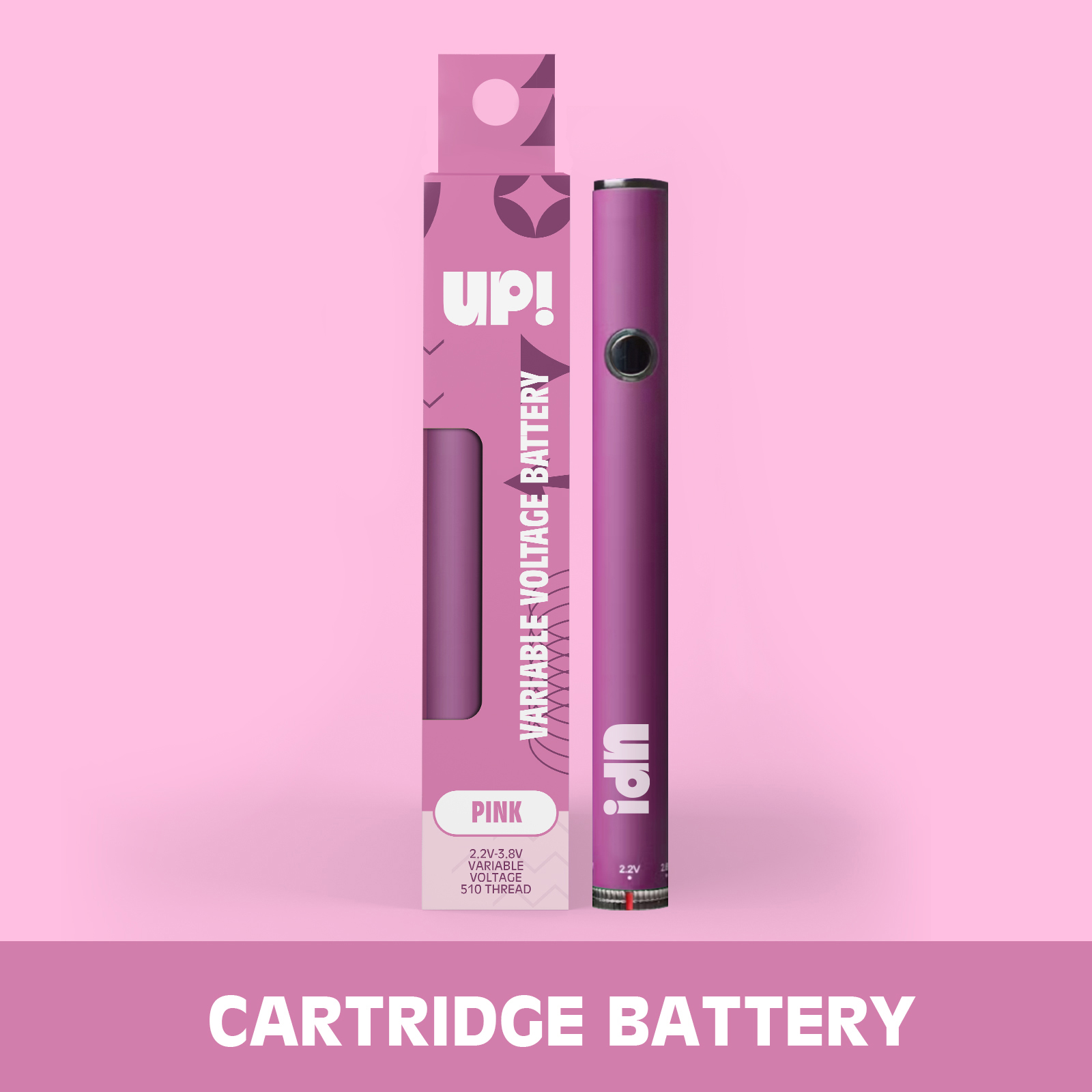 Photograph of product: (NEW) UP! -  510 Variable Battery (Pink)