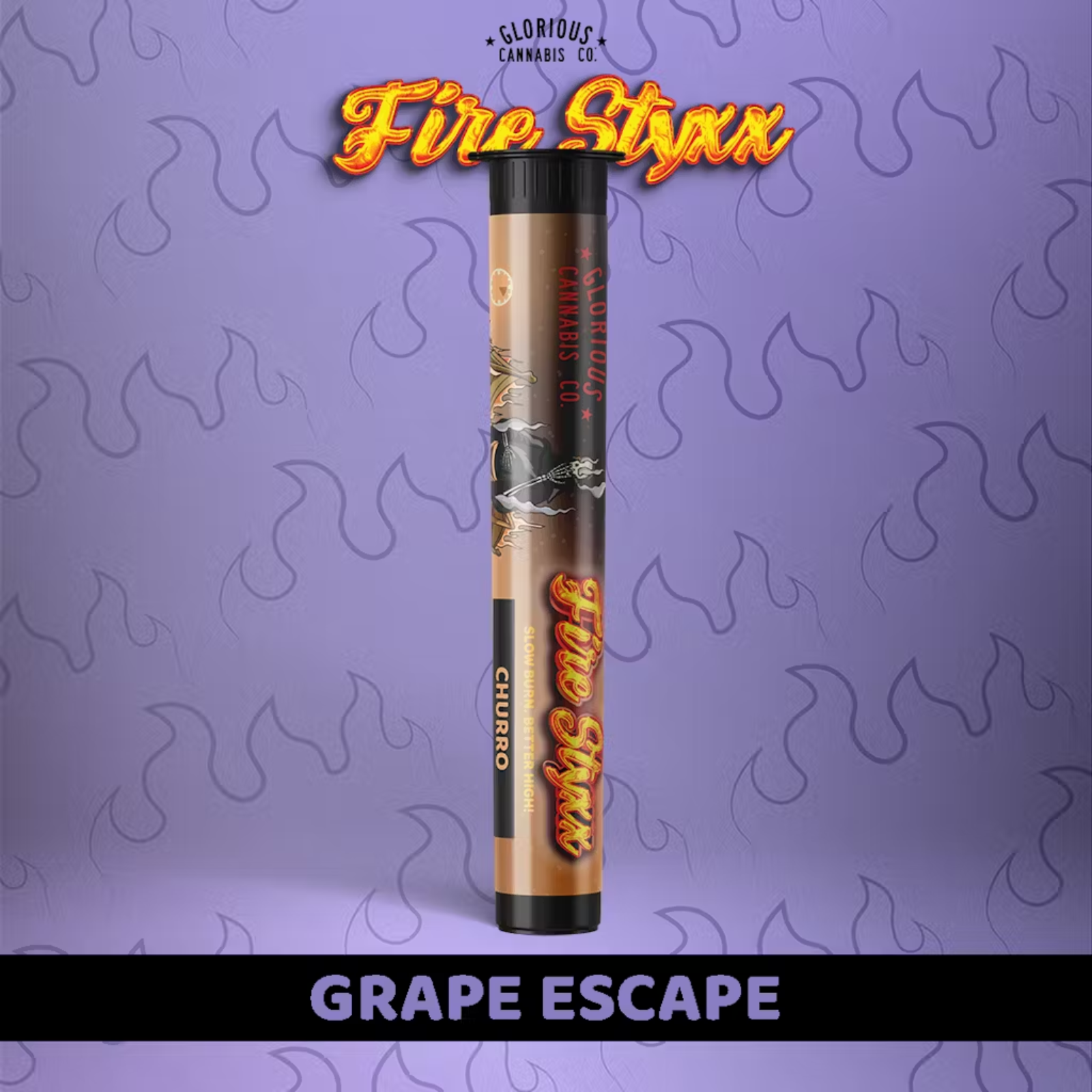 Photograph of product: 1g Infused Pre-Roll | Grape Escape | Fire Styxx