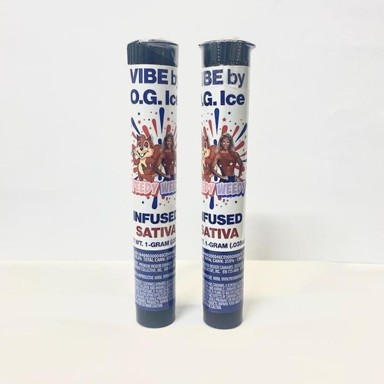 Photograph of product: D. OG Ice x Speedy Oui'dy 1g Infused Pre Roll - Vibe (S) - 