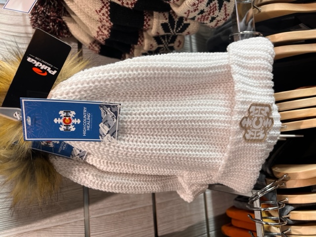 Photograph of product: Beanie - White Puff $36
