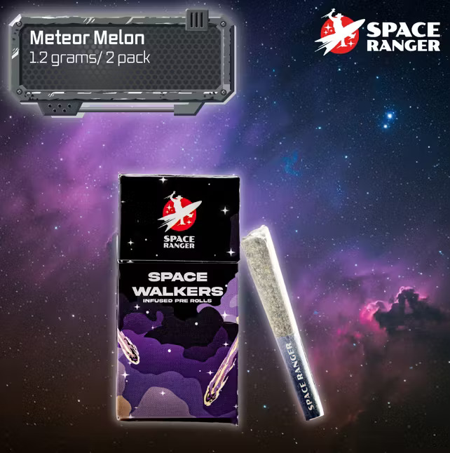 Photograph of product: Space Walker Meteor Melon | 2pk Infused Pre-Roll