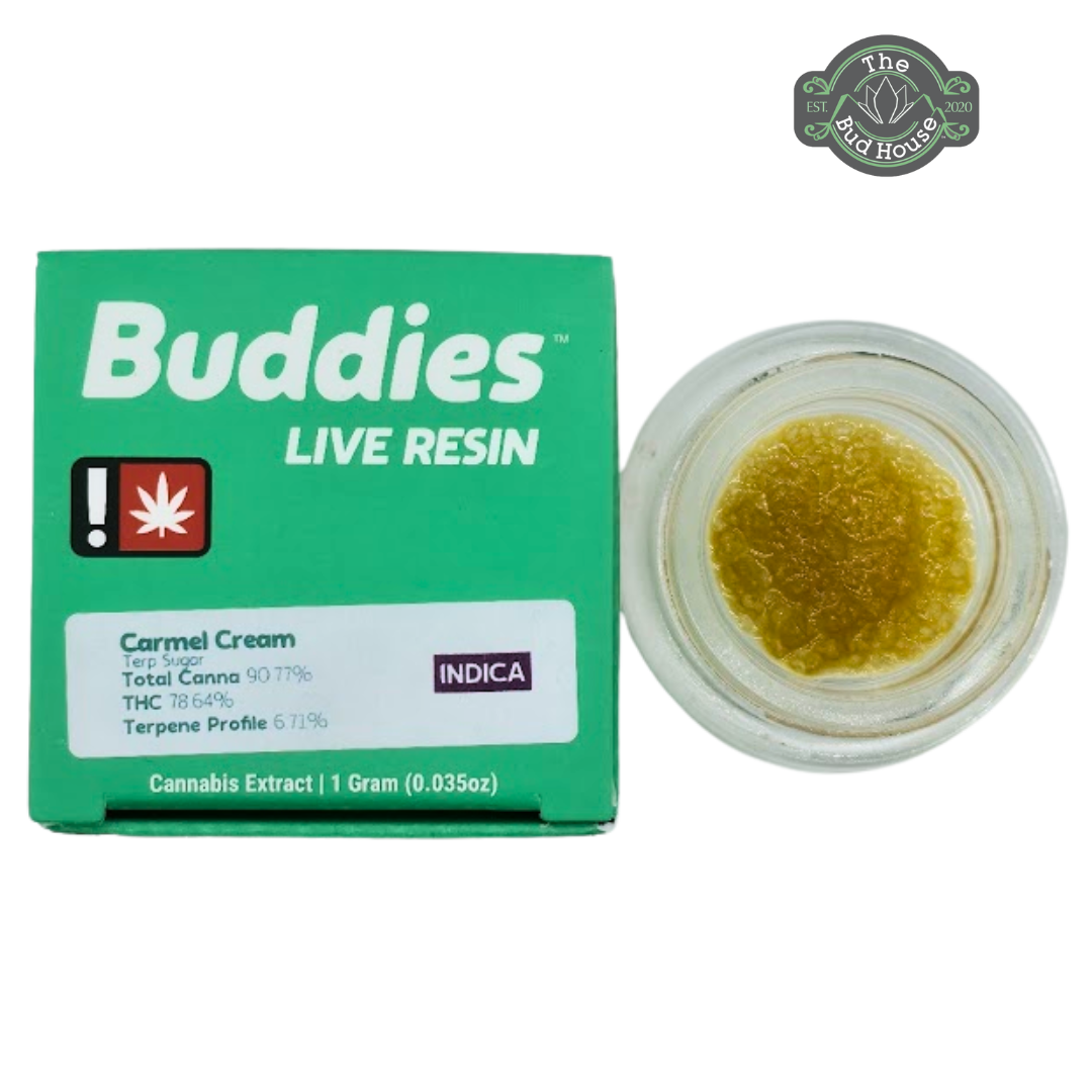 Photograph of product: Buddies 1g CARMEL CREAM LR Terp Sugar