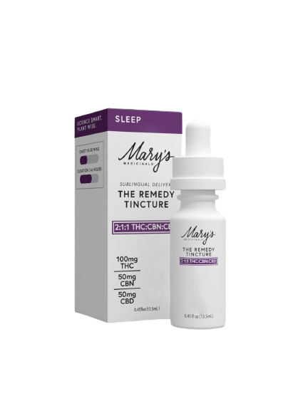 Photograph of product: Mary's Medicinals | The Remedy  Sleep Tincture (2:1:1 TH-oui:CBD:CBN)
