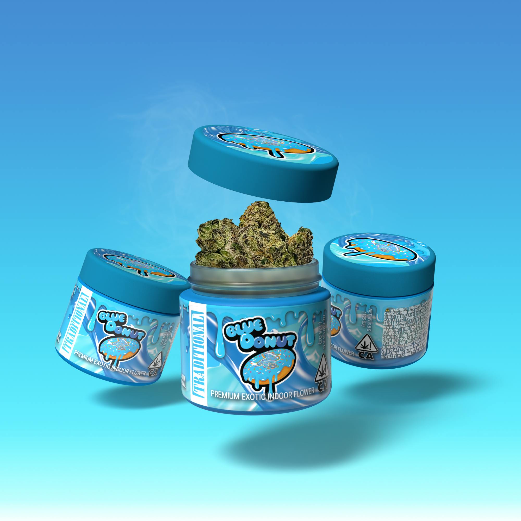 Photograph of product: Traditional 3.5g - Blue Donut