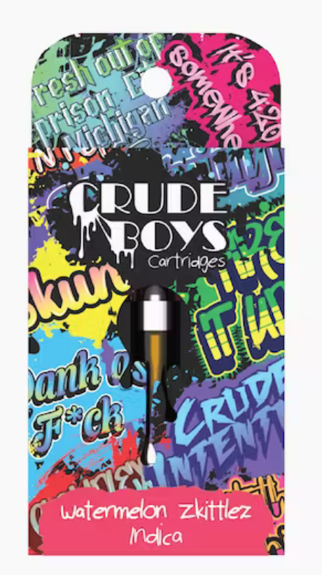 Photograph of product: Crude Boys | Tropical Berries 1g Cartridge