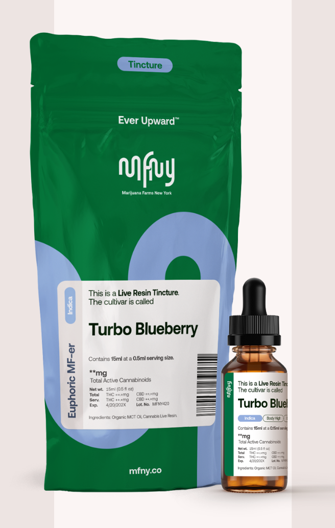 Photograph of product: MFNY | Tincture | Turbo Blueberry Live Resin | 15ml