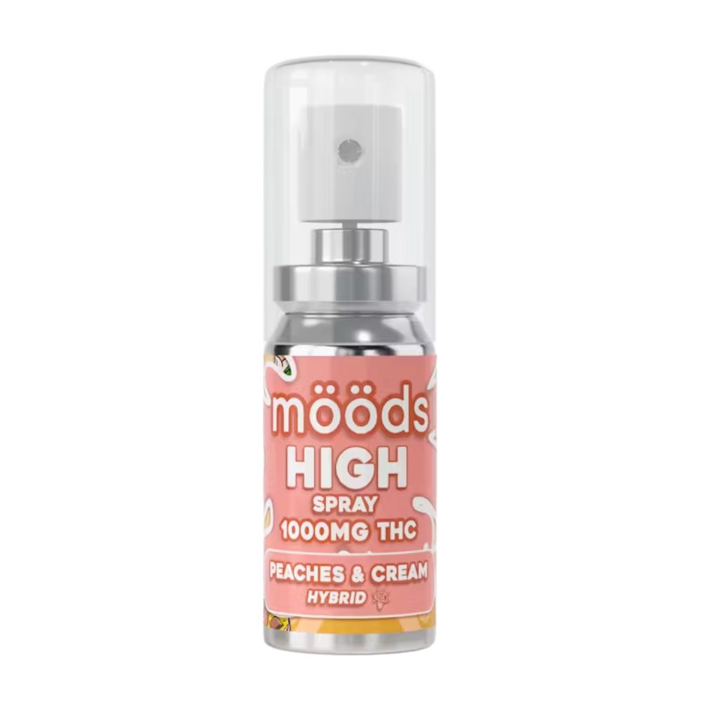Photograph of product: PEACHES & CREAM SPRAY TINCTURE 1000MG - MOODS