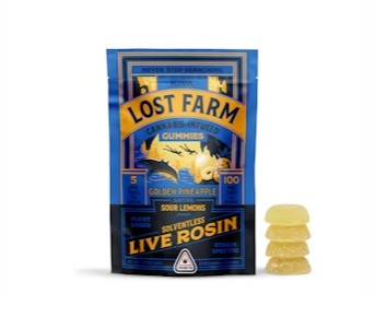 Photograph of product: Lost Farm Green River Garlic x Dragonfruit (I) Gummies 5mg 20pk