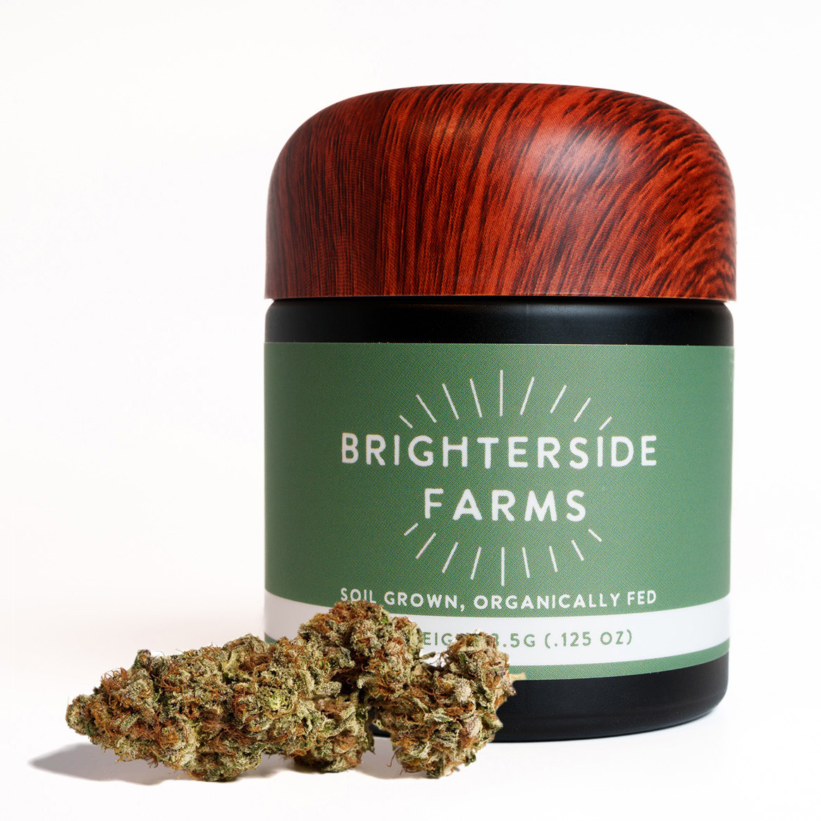 Photograph of product: Brighterside | Flower | Dark Rainbow | 3.5g