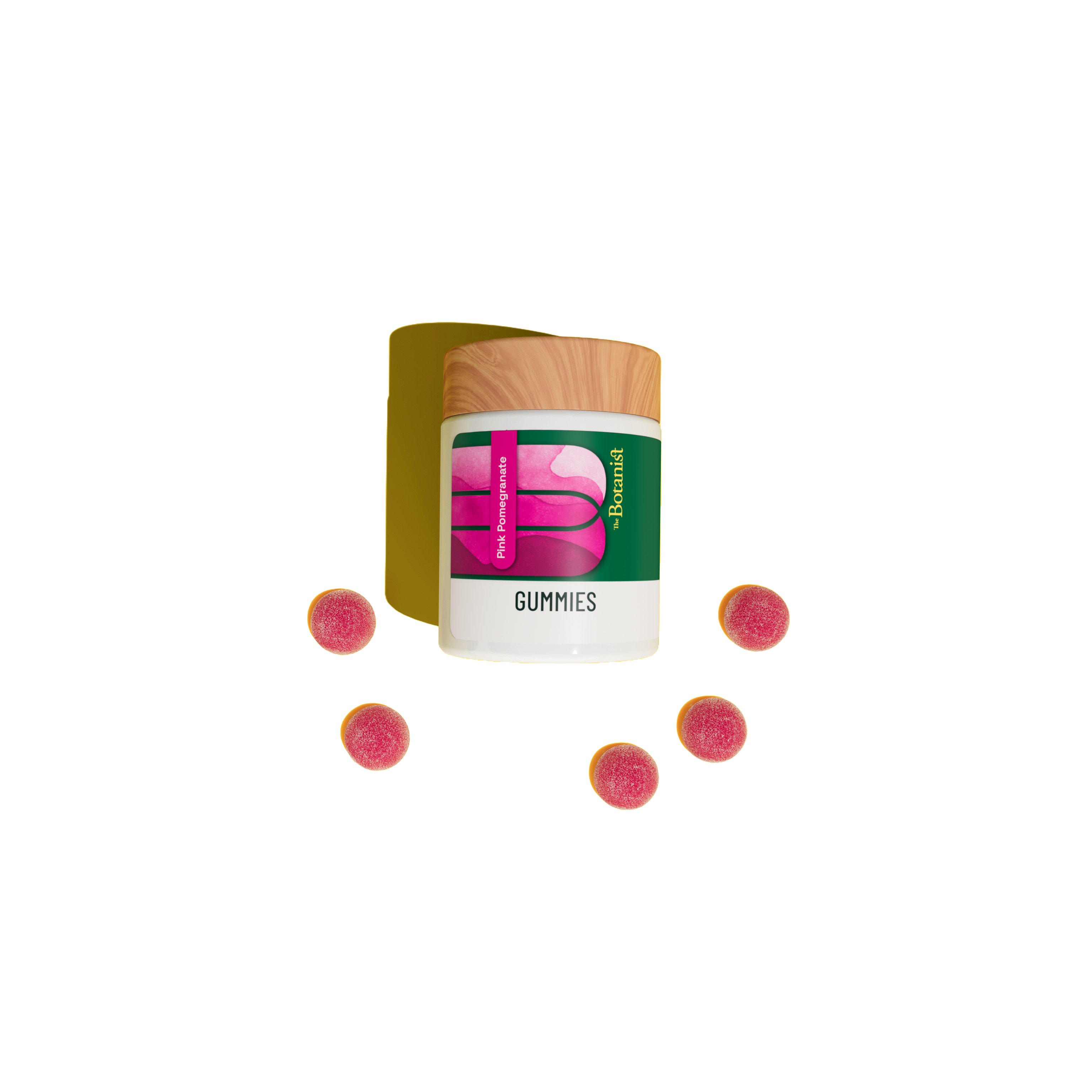Photograph of product: Pink Pomegranate Gummies | 10 Pack