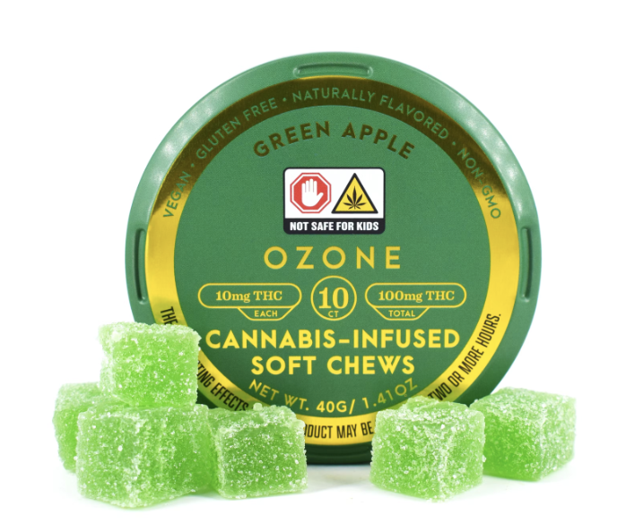 Photograph of product: Ozone | Green Apple Gummies | 10pk/100mg