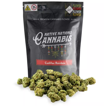 Photograph of product: F107 | Native Nations | Cadillac Rainbow | Flower - 3.5g