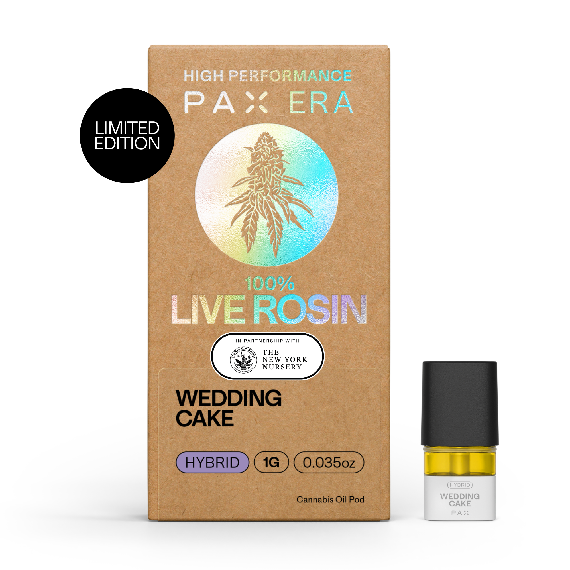 Photograph of product: PAX Wedding Cake Live Rosin 1g Pod
