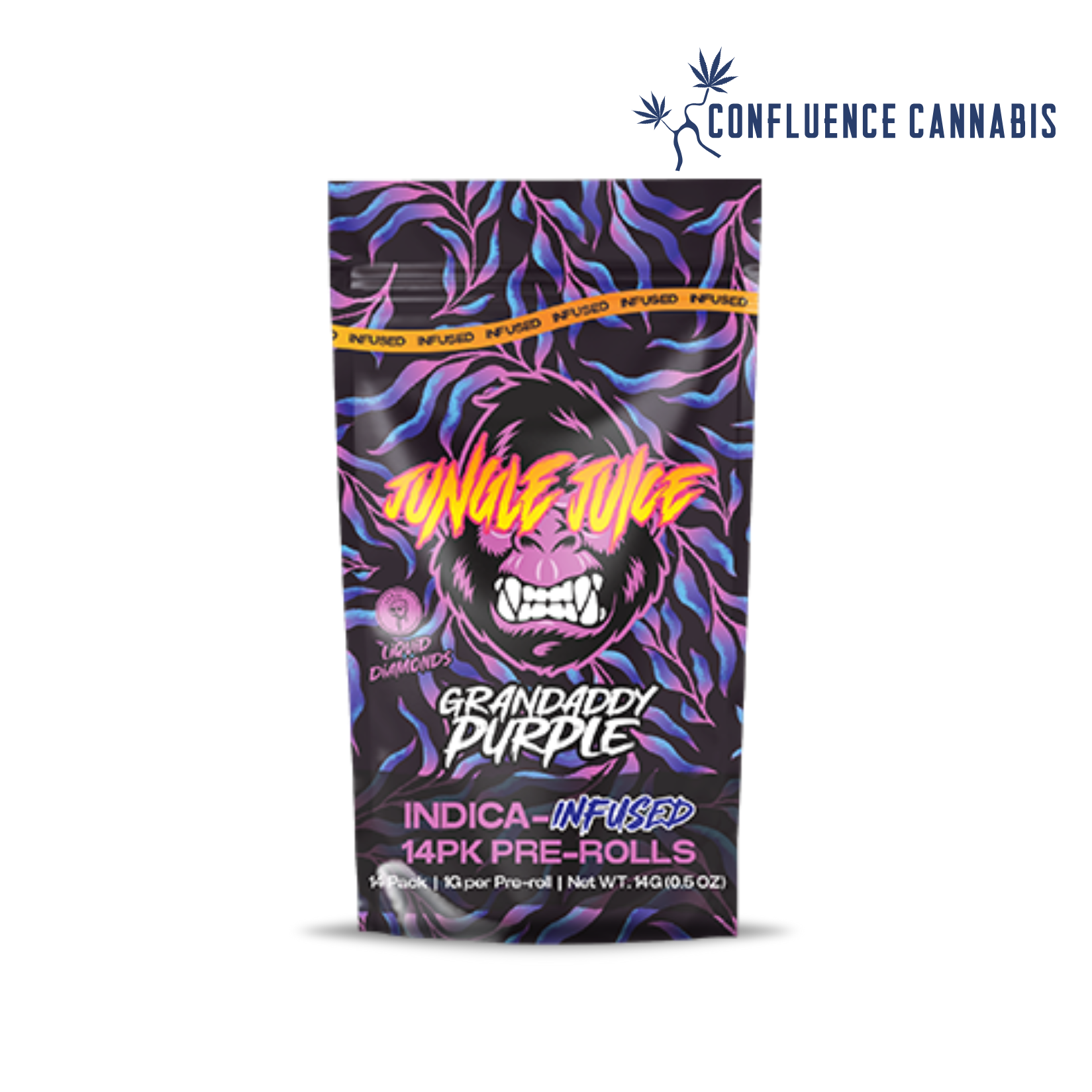 Photograph of product: Grandaddy Purple (Infused) PREROLL 14 Pack