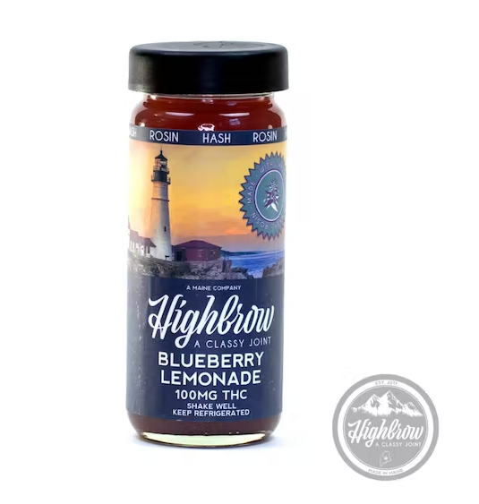Photograph of product: Highbrow - Blueberry Lemonade au chocolat Rosin Drink 100MG