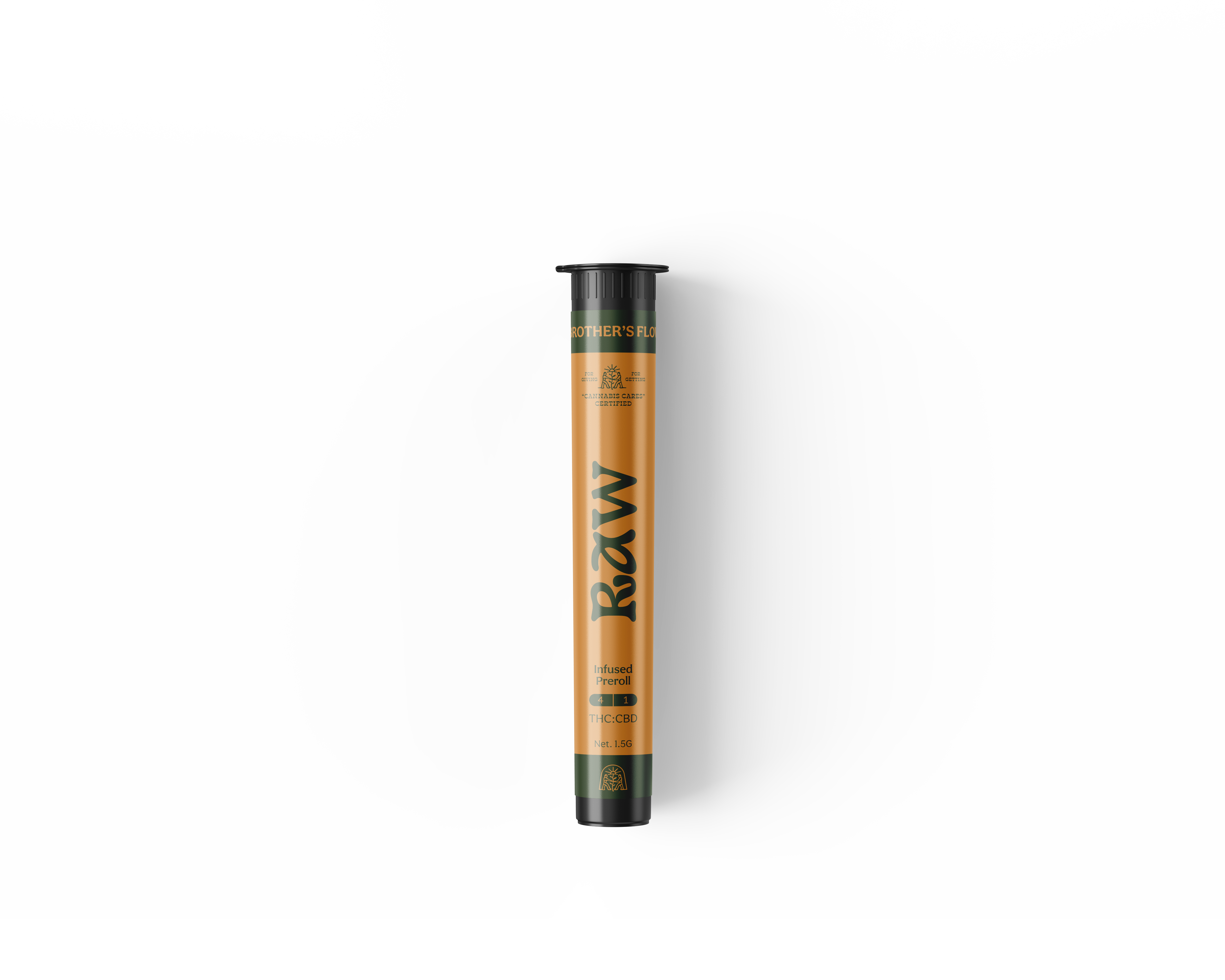 Photograph of product: My Brother's Flower - Raw 4:1 CBD:TH-oui - Infused Joint - 1.5g