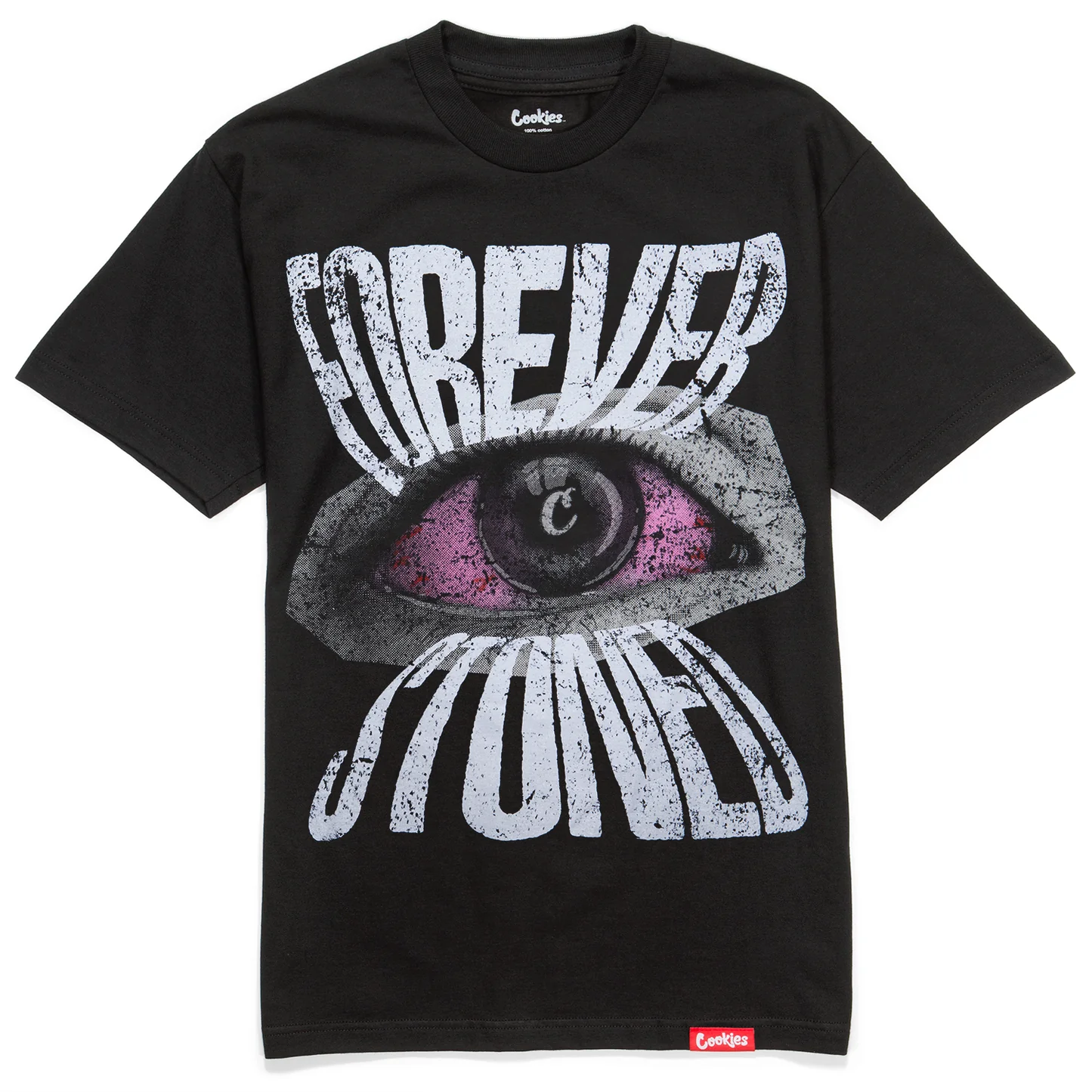 Photograph of product: Cookies  - "Forever Stoned" Black Tee (4XL)