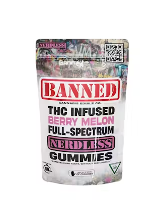 Photograph of product: BANNED | 200MG NERDLESS | BERRY MELON