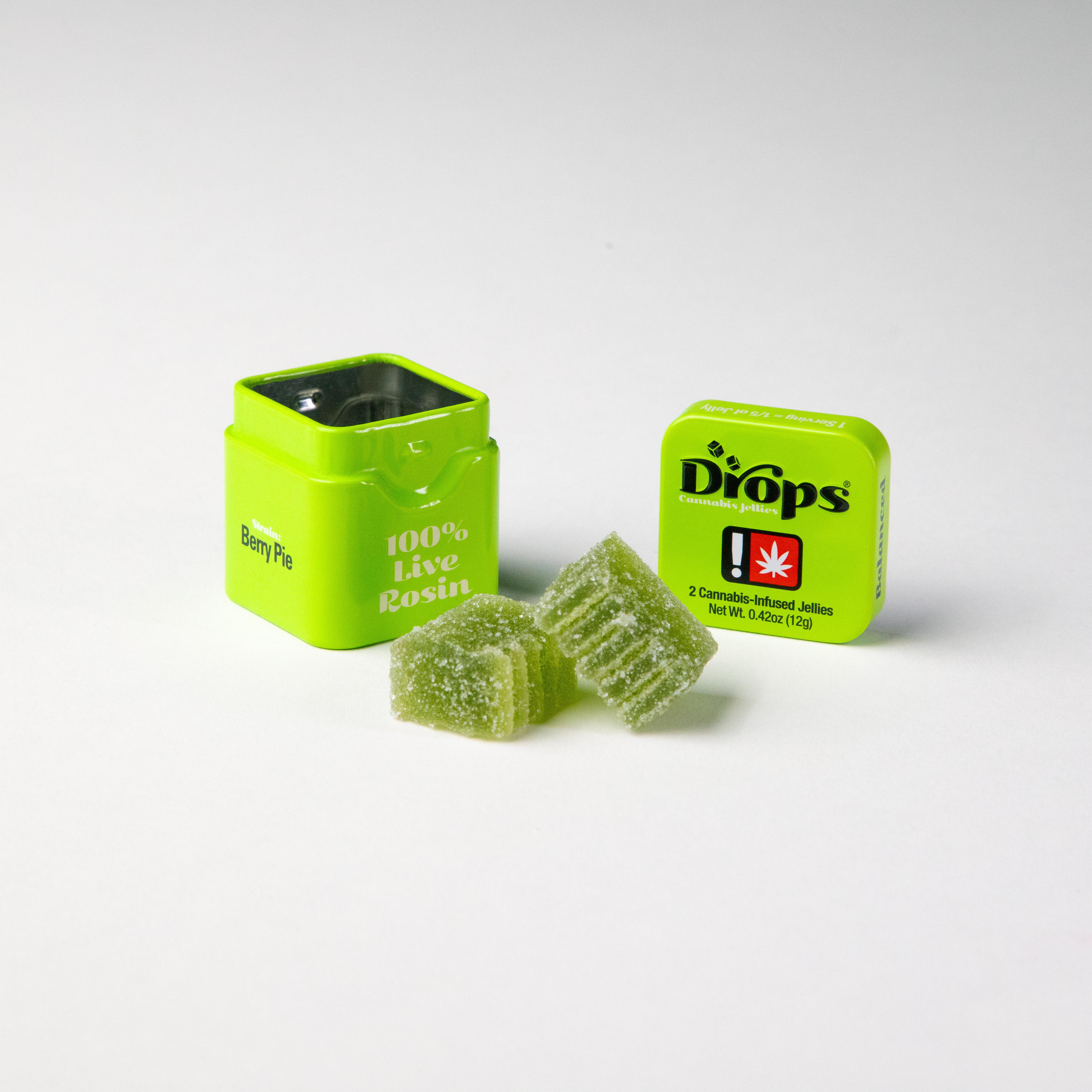 Photograph of product: Gummy - Drops 2pc - - Lime Hybrid