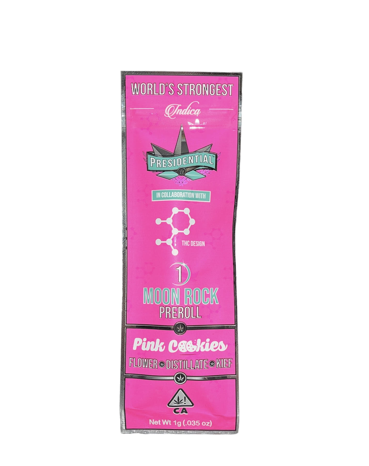Photograph of product: Presidential - Pink Cookies TH-oui Design Preroll 1g