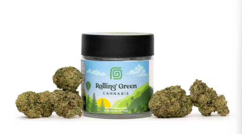 Photograph of product: Rolling Green | Lemon Cherry Banana | Hybrid | Flower | 3.5g